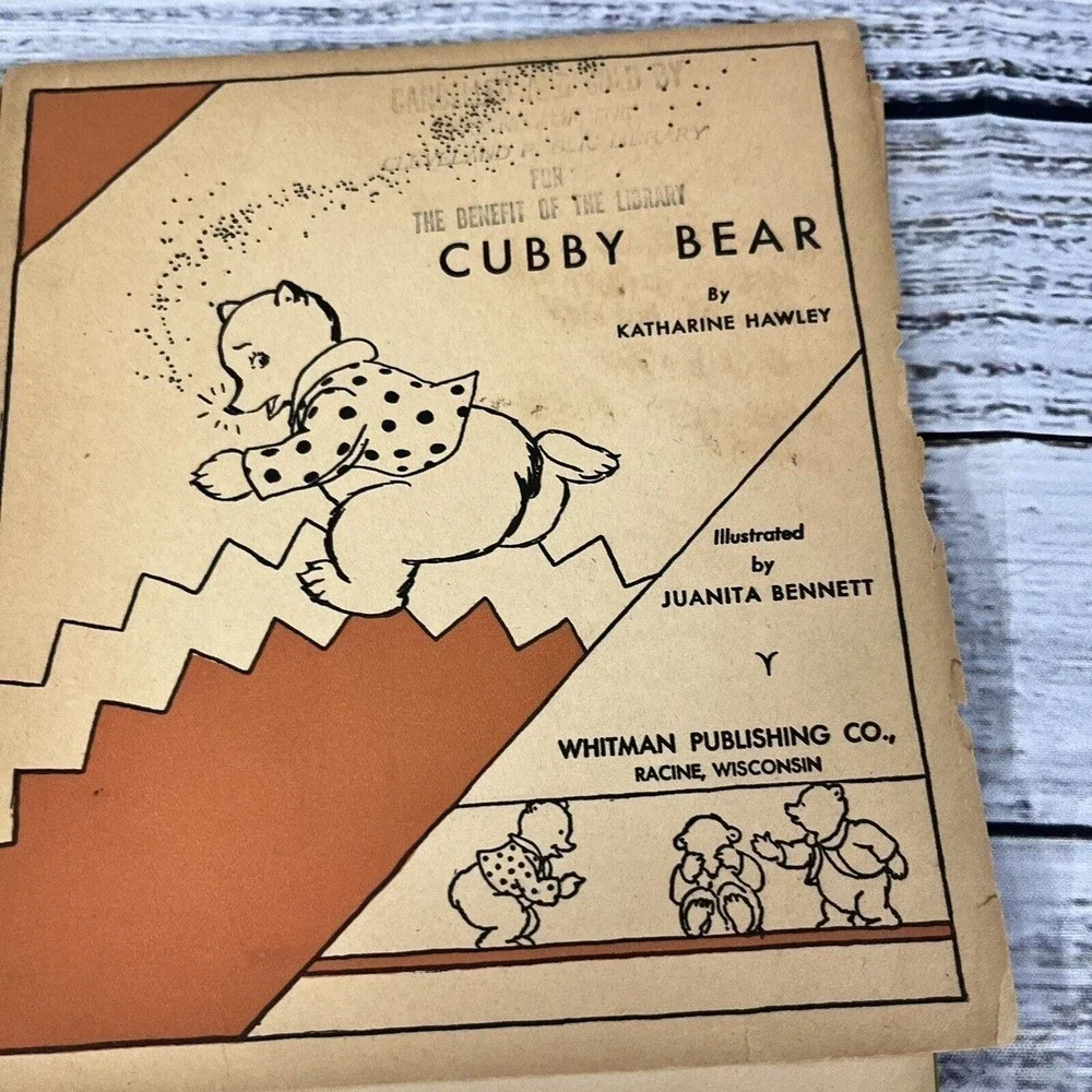 Vintage Cubby Bear Children's Book A Stand Out Whitman Publishing